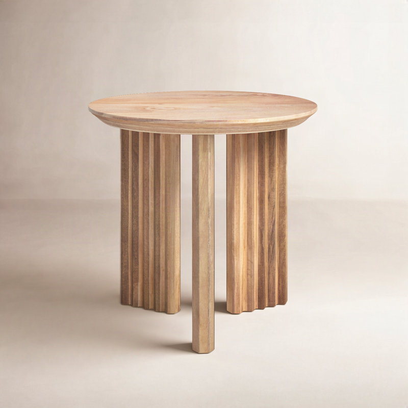 Table de bout moderne Edianna, Naturel