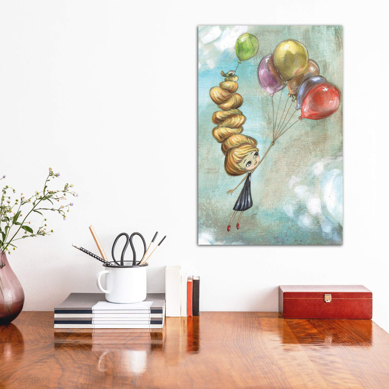«The Journey» par Heather Renaux - impression d'art graphique, H 18 po x l 12 po x 1,5 po, Toile tendue, Pas de tapis