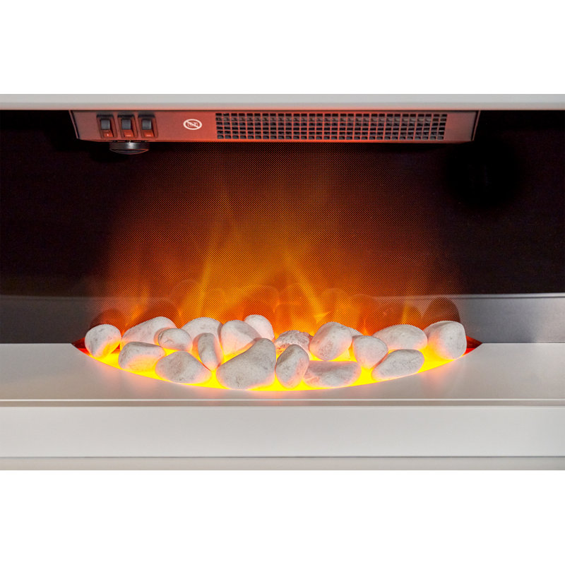 Verona Adam 121 cm W Electric Fireplace with 6824 BTU