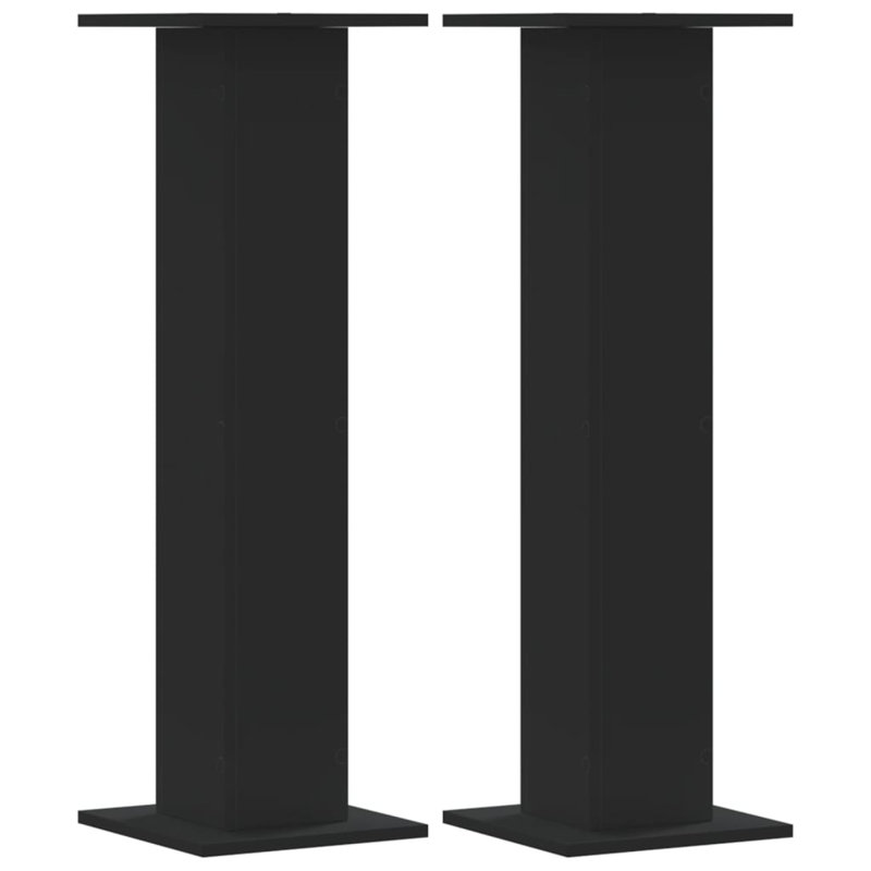 Speaker Stands 2 Pcs 11.8X11.8X37.4" Engineered Wood, Black