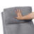 Dark Gray Plush Corduroy Power Lift Recliner Chair - Contemporary Comfort With Side Pocket For Living Room-770398303