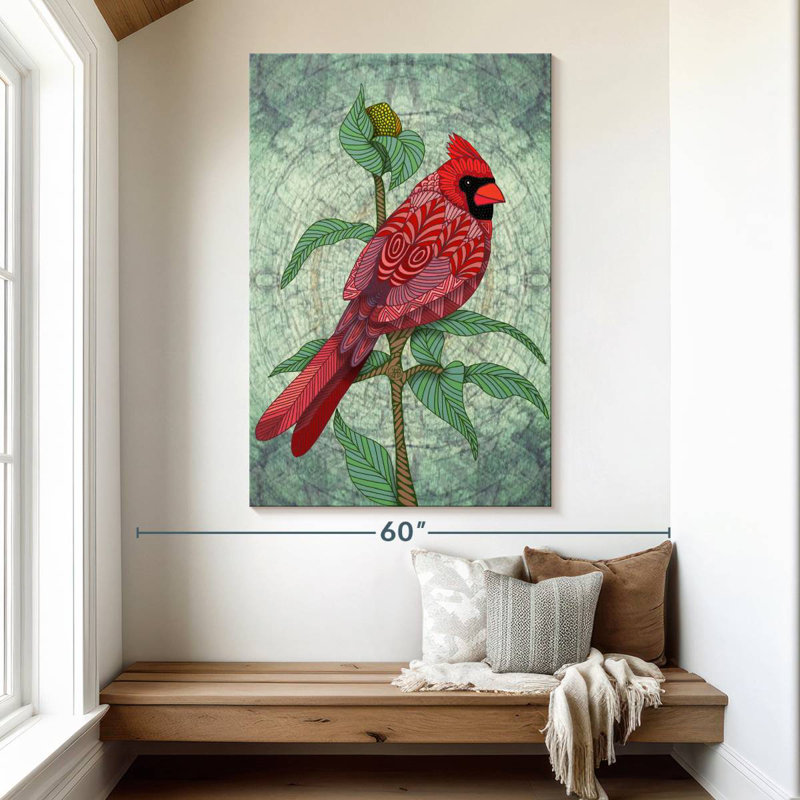 Brampt Virginia Cardinal, 51" H x 34" W