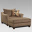 Cafe Fabric Cocktail Ottoman(Only One Ottoman)