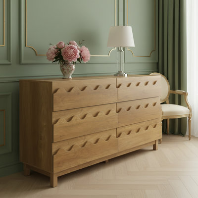 Elegant Design 60"W 6 - Drawer Dresser