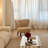 Upholstered Wingback Chair Single Sofa