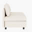 Canapé-lit modulable 6 places convertible avec rangement, dossier et coussins confortables, ressorts ensachés en mousse haute densité, tissu chenille beige, structure en bois offrant un bon soutien, capacité de charge de 113 kg par place
