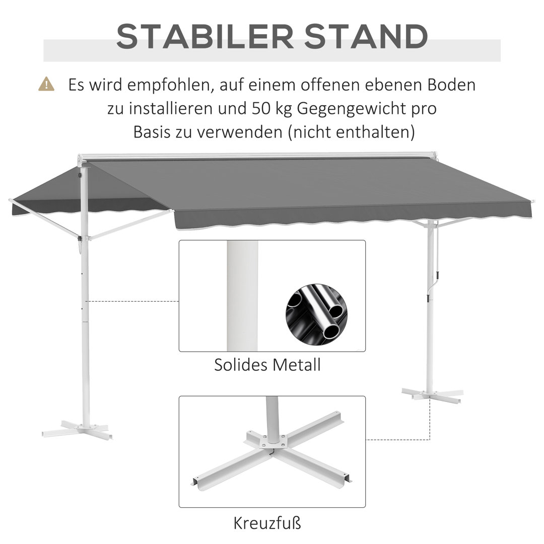 340 cm x 450 cm Terrassenmarkise