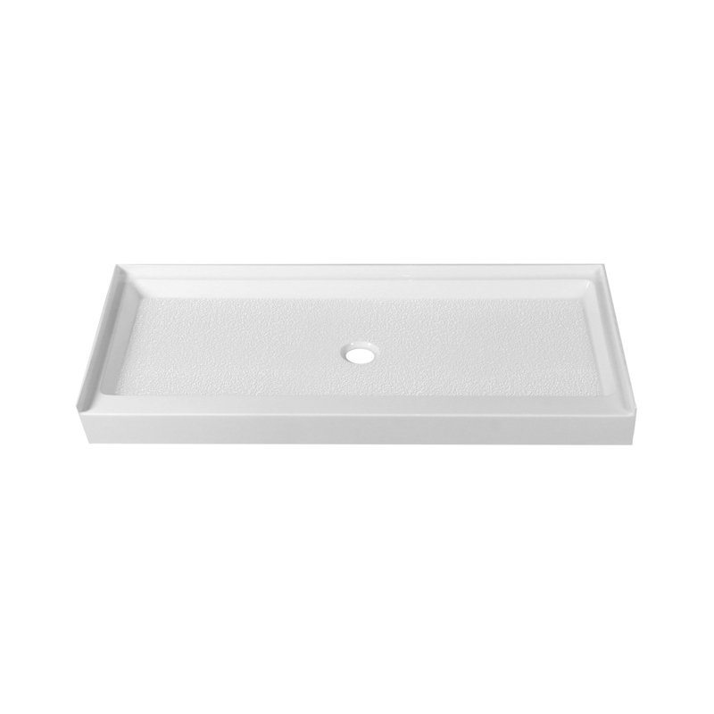 Laredo 60'' W 30'' D Rectangular Single Shower Base, Center