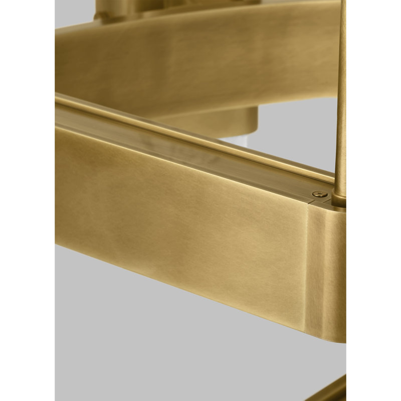 Wythe 12 - Light LED Chandelier, Plated Brass