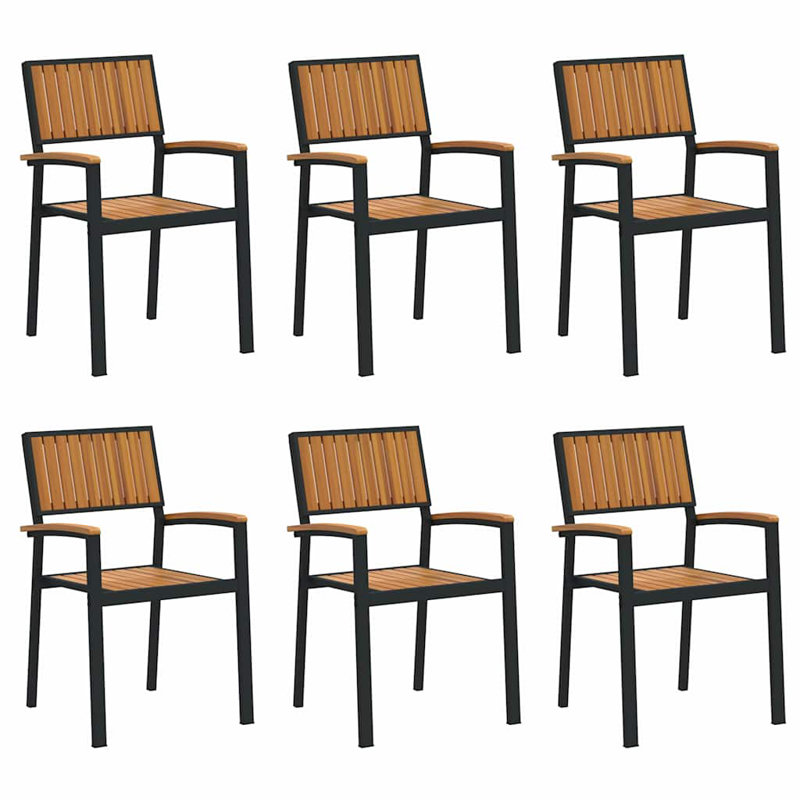 Patio Dining Armchair, Black