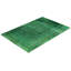 Tapis unique noué à la main Rachal - vert, 12 pi 1 po x 17 pi 10 po