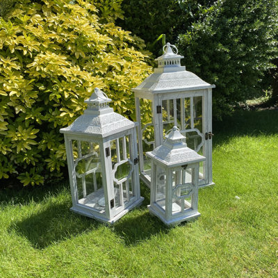 3 Piece Floor Lantern Set