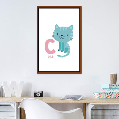 Animal Alphabet C - impression d'art graphique