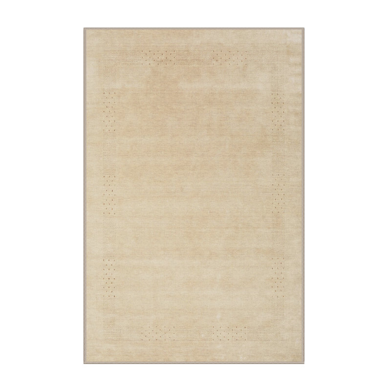 Surface beige contemporaine tapis, Rectangle 5 pi x 7 pi