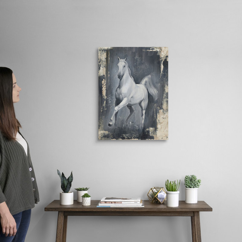 Reproduction d’art « Running Stallion II » par Ethan Harper, Toile tendue, H 40 po x l 30 po x 1,25 po