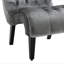 Fauteuil de salon / fauteuil de loisirs moderne en velours sans accoudoirs, fauteuil rembourré en tissu avec pieds en bois pour la chambre à coucher, le salon et le bureau-709141934