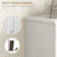 Armoire de rangement pour chaussures avec compartiment ouvert et 2 tiroirs rabattables