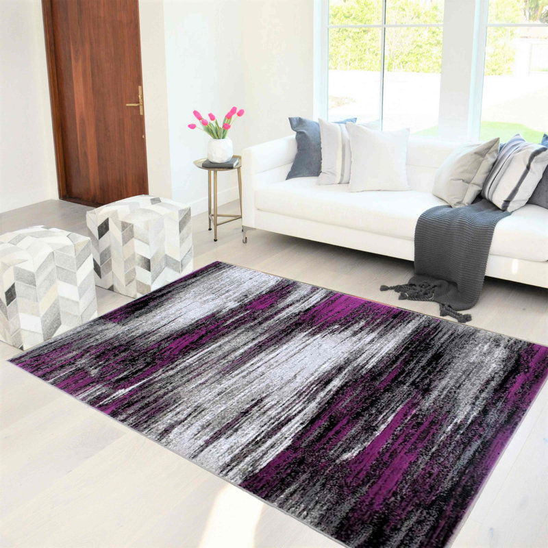 Geometric Indoor Rug, Rectangle 7'8" x 10'