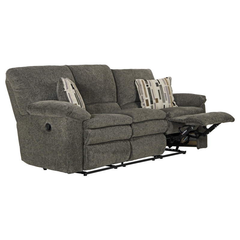 Annine 85'' Upholstered Reclining Sofa, Manual