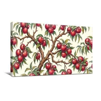 Plants &Flowers Apple Tree Branches With Fruits And Leaves