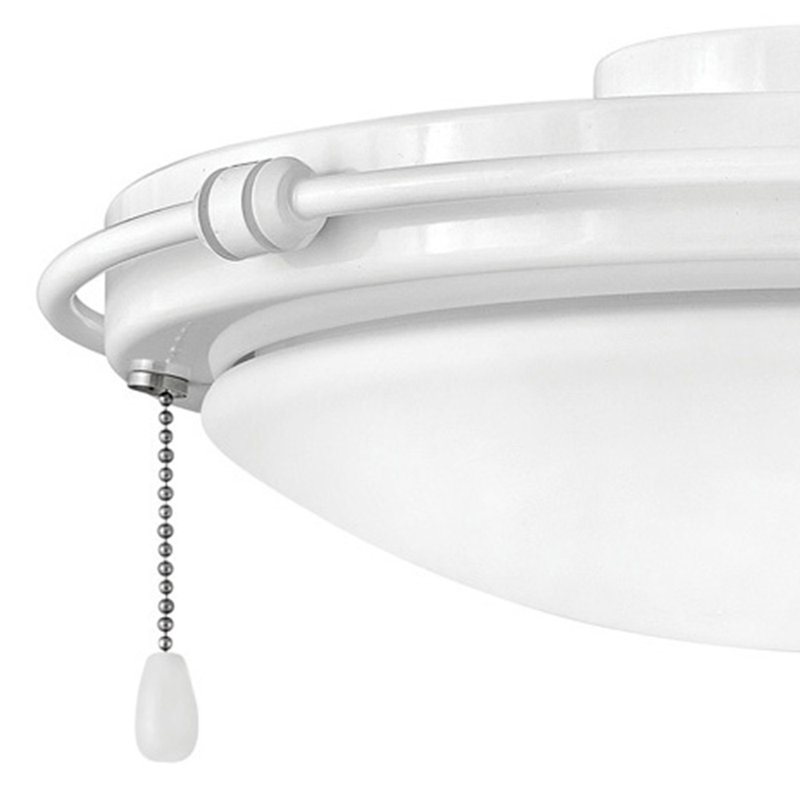 1-Light LED Ceiling Fan Bowl Light Kit, Appliance White