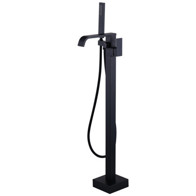 1 Handle Bathroom Freestanding Tub Filler with Diverter