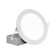 REL Series 6 In. Round Nickel Canless LED Downlight In 4000K
