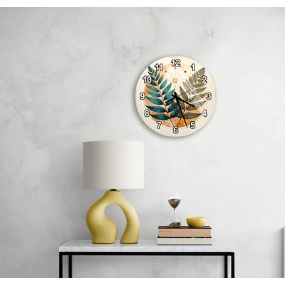 Horloge murale Botanical Fern