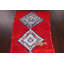 Tapis rouge marocain rouge noué à la main 3 x 6
