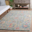 Tapis floral beige en coton touffeté à la main Metro-88890240