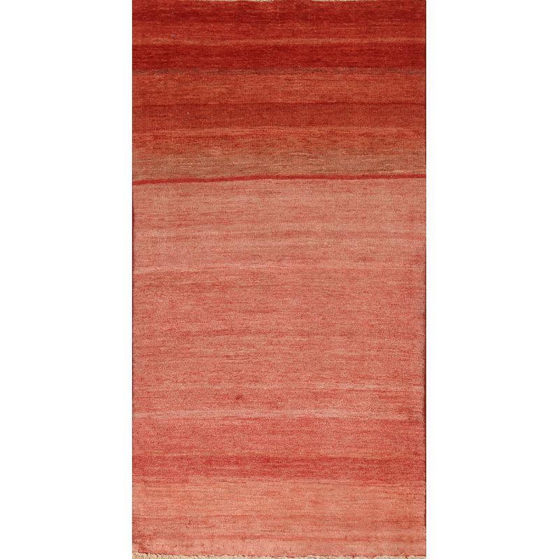 Tapis rayé en laine Gabbeh 3x6