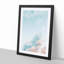 Peach Kissed Clouds in Abstract - Framed Print-55578412-55578415