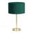 Dadiva Brushed Chrome Stem Table Lamp with Grey Velvet Reni Shade-1570921149-1570921151-1570921141
