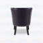 Fauteuil d'appoint en similicuir avec garniture de rivets, canapé de salon confortable pour la maison et la réception, mauve