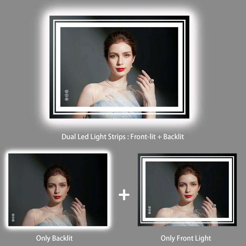 Kaamini Rectangle Wall Mirror, 31.5" x 24"