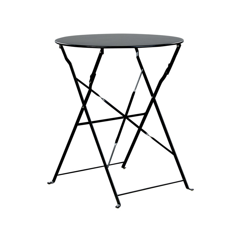 Bistro Set Metal Sea Blue Quetzy, Black