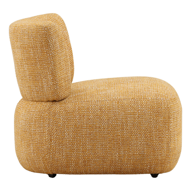 Bridger Occasional Chair Brown, Gold Fabric