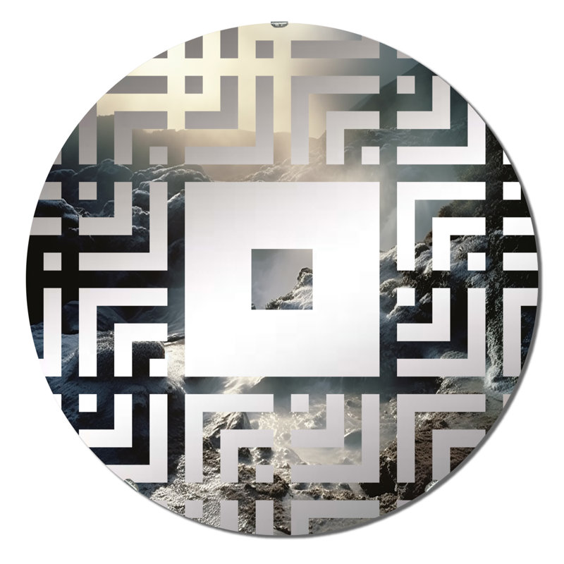 Dawain - Miroir mural carré, 31,4 po x 31,4 po