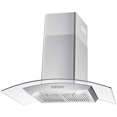 36"" 668A Series 380 CFM Ducted Wall Mount Range Hood in Stainless Steel -  Cosmo, COS-668A900