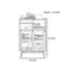 Vitrine en acier inoxydable de style antique