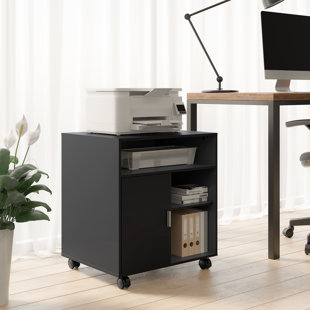 26.5'' H x 23.6'' W 2 - Cabinet Printer Stand with Wheels