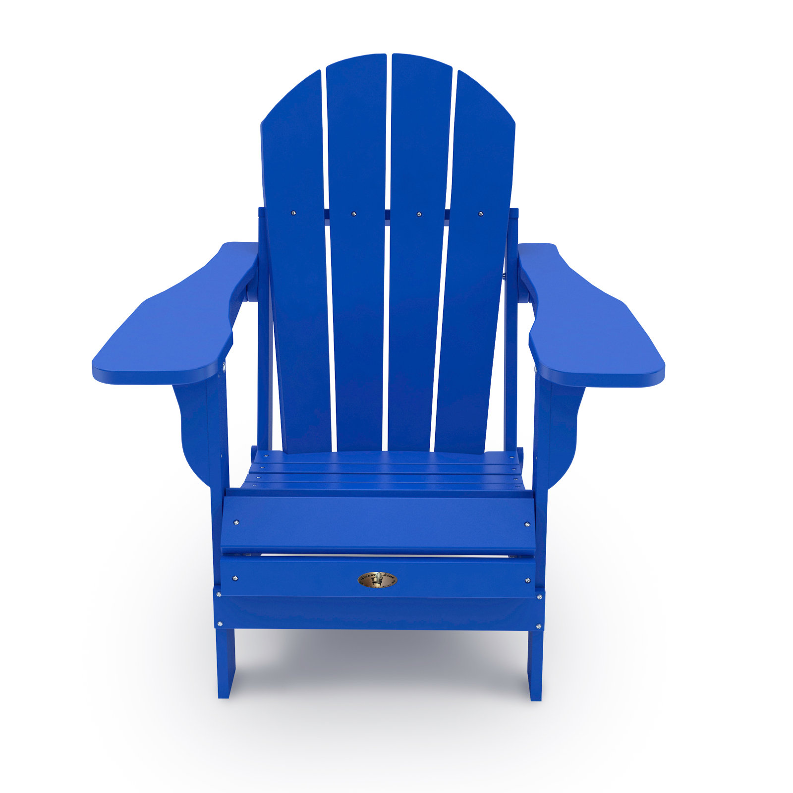Berngar Foldable Outdoor Adirondack Chair, Royal Blue