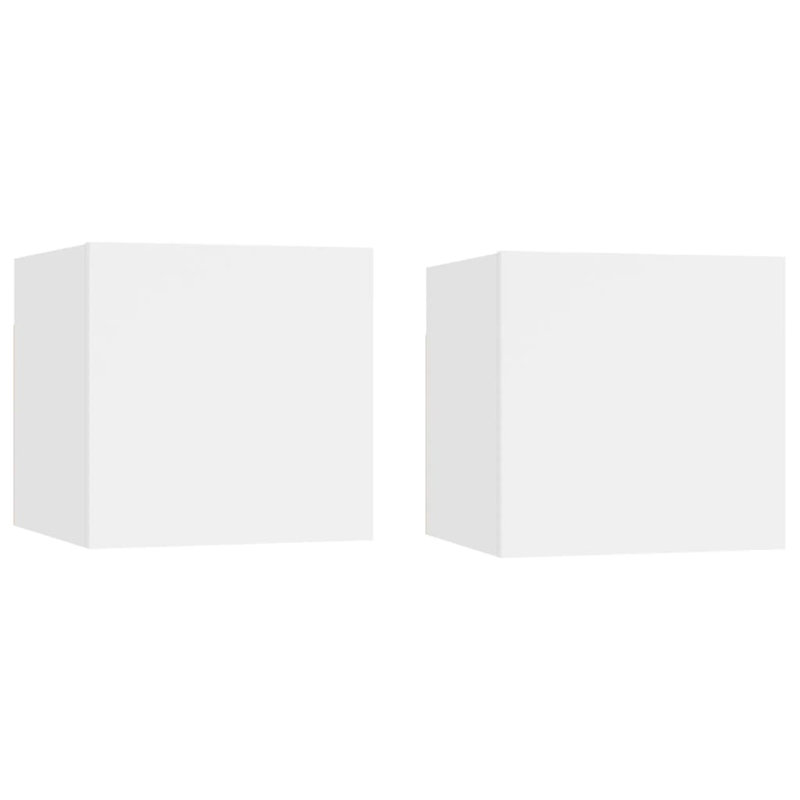 Drayden 30.5cm W Manufactured Wood Bedside Table, Set of 2, White