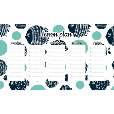 Magnetic Lesson Plan Abstract Fish
