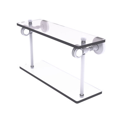 Jarrell 2 Piece Glass Tiered Shelf