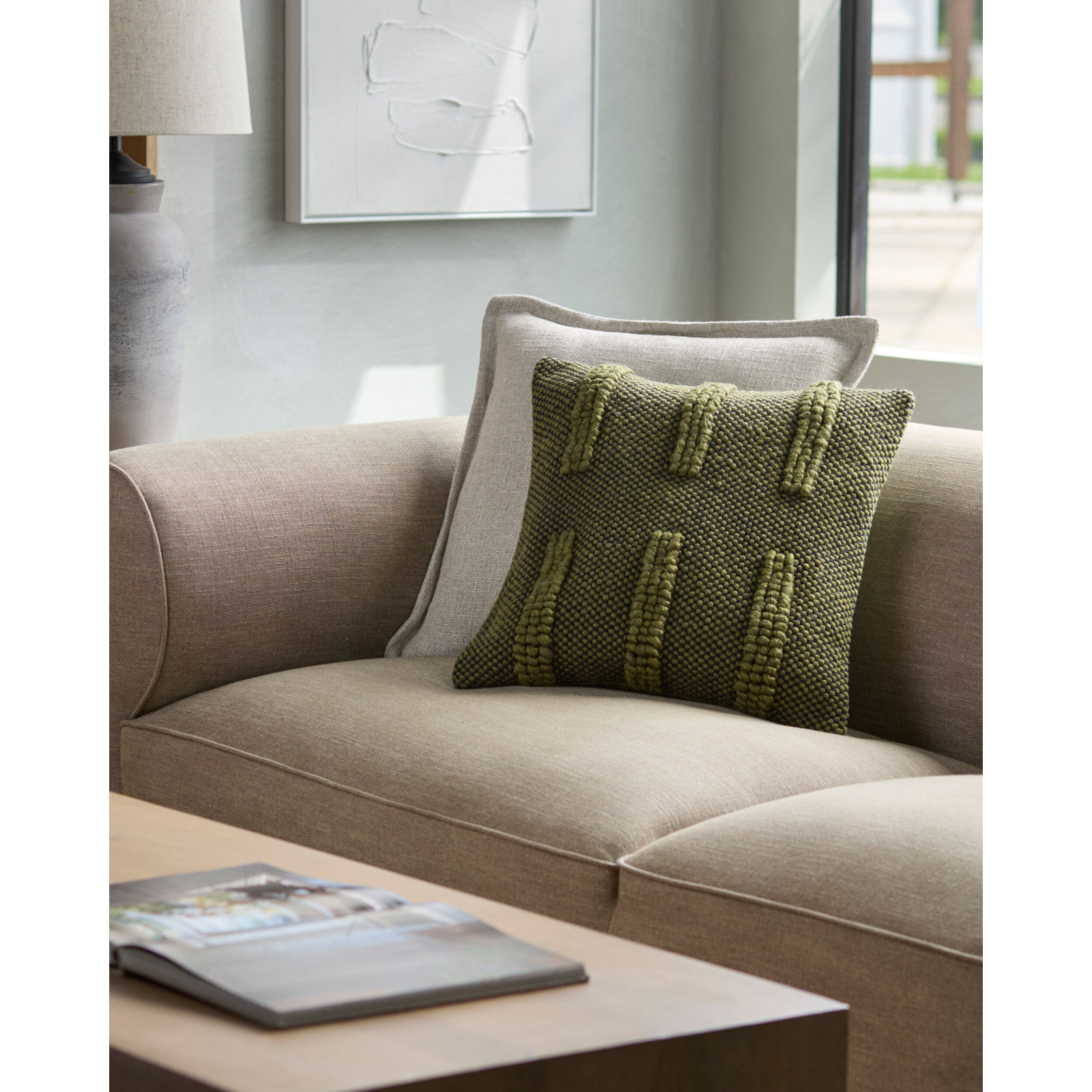 Harlow Accent Pillow, 20"H x 20"W, Pillow Cover Only - No Insert