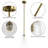1-Light 6.1" W Dimmable Bell Pendant Light with Glass Shade