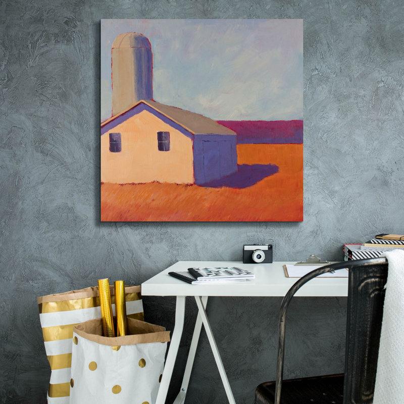 Toile épique Graffiti «Bucolique Structure 6» par Carol Young, 26 po x 26 po