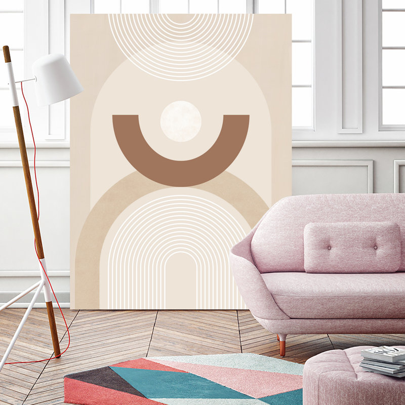 "Beige Mid Century Affiche No.1" par Elena