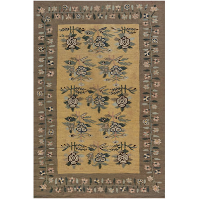Antique One-of-a-Kind Rectangle 5'10" X 8'10" Hand Knotted Area Rug